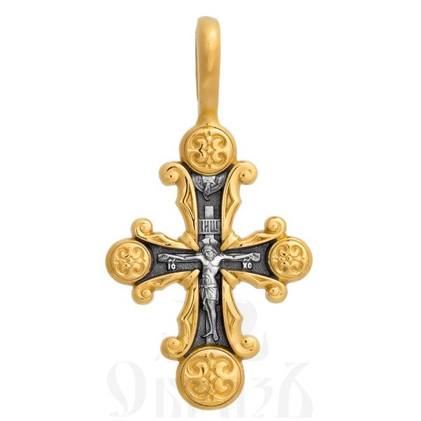 крест «прославление креста христова», серебро 925 проба с золочением (арт. 101.247)